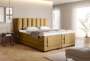 Кровать NORE Veros, 140x200 см, бежевая цена и информация | Кровати | 220.lv