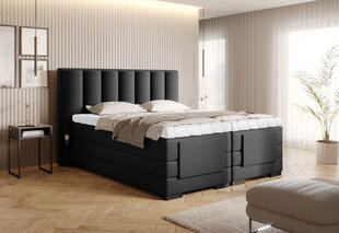 Кровать NORE Veros, 140x200 см, черная цена и информация | Кровати | 220.lv