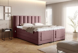 Кровать NORE Gojo 101, 180x200 см, розовая цена и информация | Кровати | 220.lv