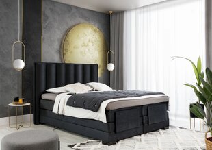 Кровать NORE Veros, 160x200 см, черная цена и информация | Кровати | 220.lv