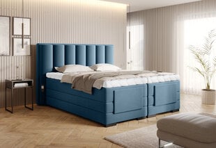 Кровать NORE Veros, 160x200 см, синяя цена и информация | Кровати | 220.lv