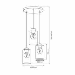 Milagro подвесной светильник Madera цена и информация | Люстры | 220.lv