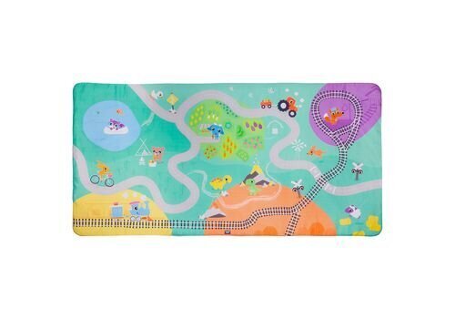 Divpusējs spēļu paklājiņš Playgro City to Country, 80x158 cm cena un informācija | Attīstošie paklājiņi | 220.lv