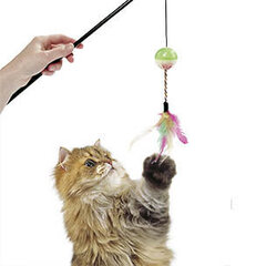 Перья с мячиками 50 см цена и информация | Игрушки для кошек | 220.lv