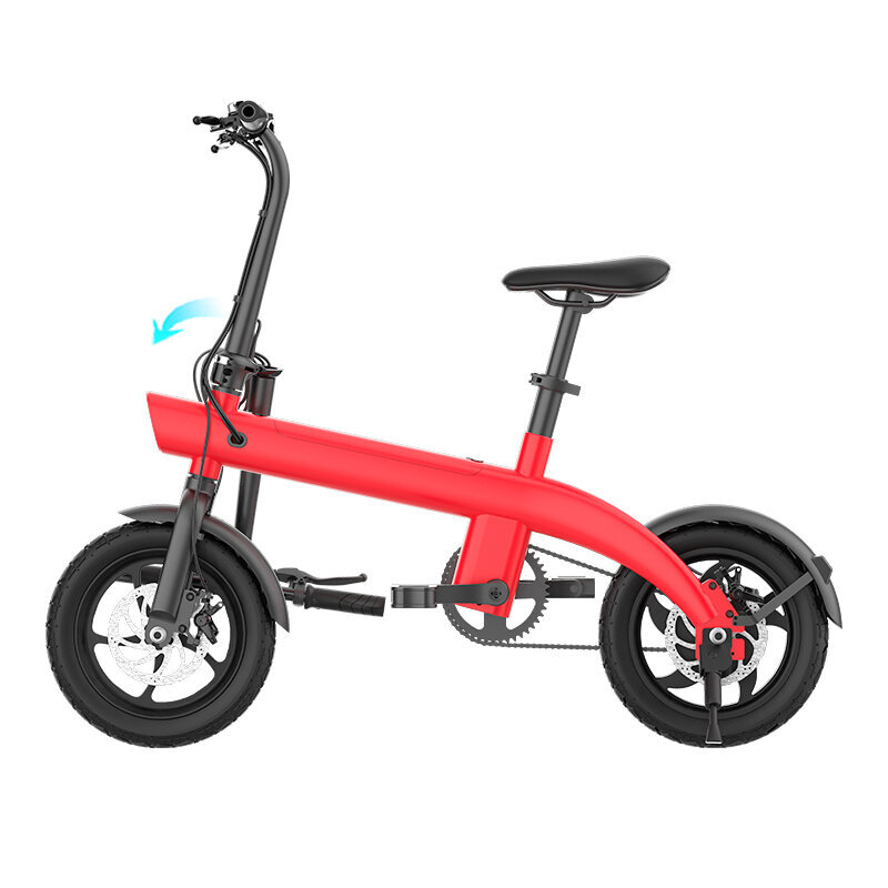Elektriskais velosipēds HX H2 MAX 14" 250W, sarkans cena un informācija | Elektrovelosipēdi | 220.lv