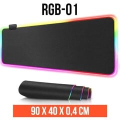 RGB peles paliktnis XL, RGB-01, 90x40 cm цена и информация | Мыши | 220.lv