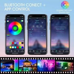 Светодиодная лента Bluetooth длиной 20 м с приложением для телефона и пультом дистанционного управления LIVMAN SMD5050 цена и информация | Светодиодные ленты | 220.lv