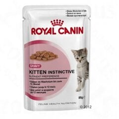 Royal Canin Kitten Instinctive mērces maisiņā 12x85 g цена и информация | Консервы для котов | 220.lv