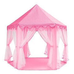 Princešu rotaļu telts, rozā cena un informācija | Bērnu rotaļu laukumi, mājiņas | 220.lv