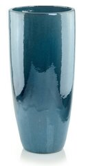 Керамический вазон GLAZED, круглый, бирюзовый, 25 x 50(B) см цена и информация | Вазоны | 220.lv