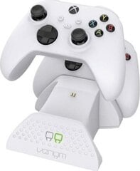 Двойное зарядное устройство для планшетов Xbox Series Xbox One, белый цена и информация | Джойстики | 220.lv