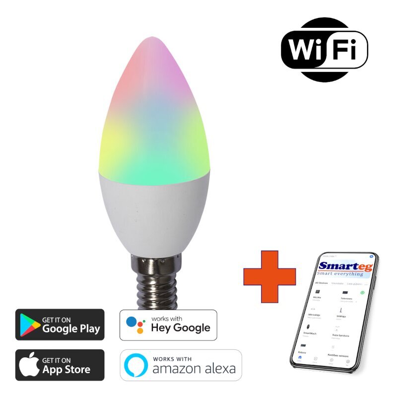 Smart LED spuldze E14 Wi-Fi цена и информация | Spuldzes | 220.lv