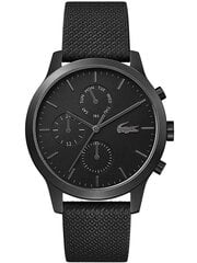 Pulkstenis Sportošana Lacoste 2010997 42 mm Melns cena un informācija | Vīriešu pulksteņi | 220.lv