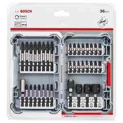 Bosch Impact Control uzgaļu komplekts, 36 gab. cena un informācija | Rokas instrumenti | 220.lv