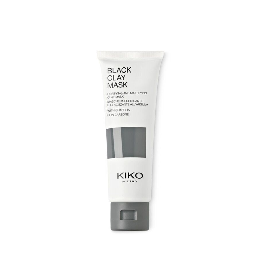 Melno mālu sejas maska Kiko Milano Black Clay Mask, 50 ml цена и информация | Sejas maskas, acu maskas | 220.lv