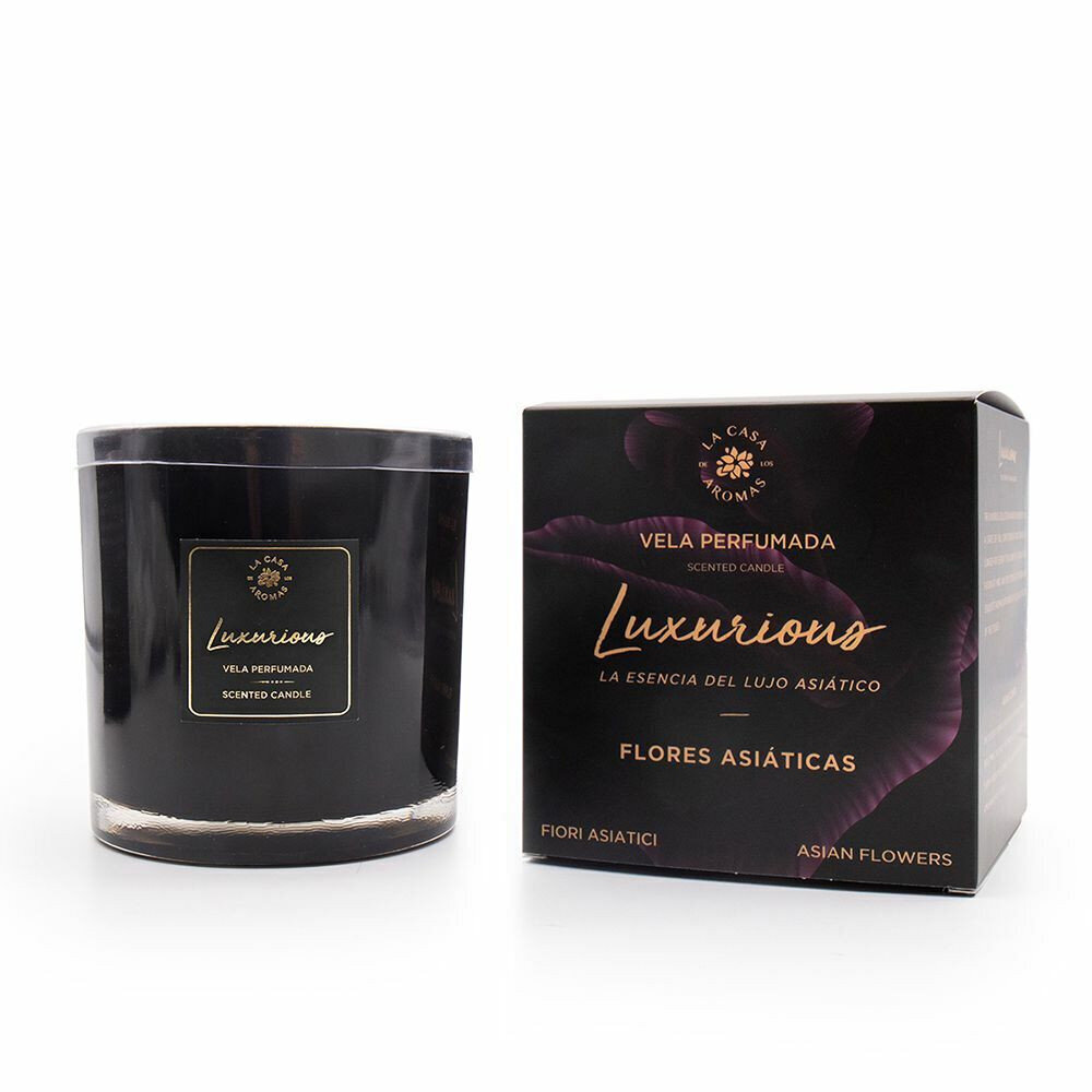 Aromātiska svece La Casa de los Aromas Luxurious Asain Flowers (650 g) цена и информация | Sveces un svečturi | 220.lv