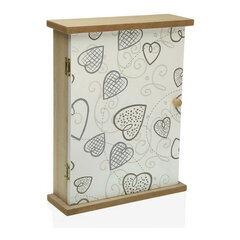 Шкаф для ключей Cozy сердца Деревянный MDF (6.5 x 26 x 20 см) цена и информация | Детали интерьера | 220.lv