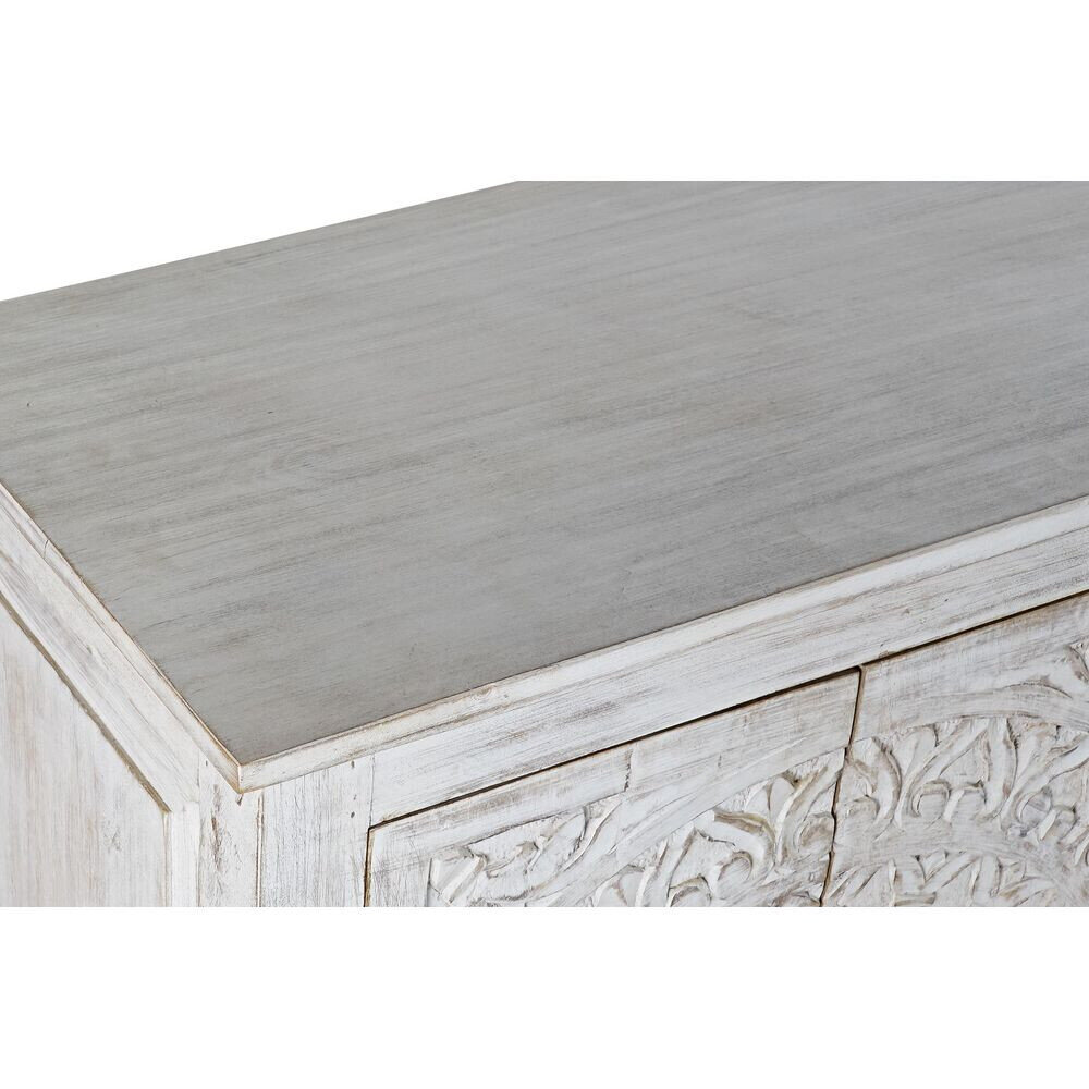 Bufete DKD Home Decor Balts Mango koks (175 x 40 x 87 cm) cena un informācija | Kumodes | 220.lv