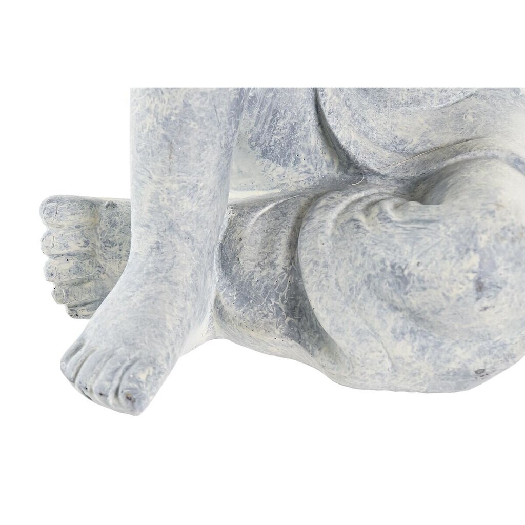 Dekoratīvās figūriņas DKD Home Decor Buda Sveķi Gaiši pelēks (18 x 14 x 23 cm) цена и информация | Interjera priekšmeti | 220.lv