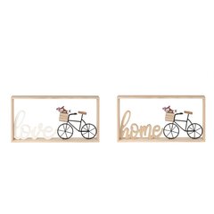 Dekoratīvās figūriņas DKD Home Decor Dabisks MDF (38 x 4,5 x 20 cm) (2 gb.) цена и информация | Детали интерьера | 220.lv