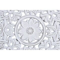 Dekoratīvās figūriņas DKD Home Decor MDF Balts Mandala (30 x 6 x 35 cm) cena un informācija | Interjera priekšmeti | 220.lv