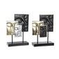 Dekoratīvās figūriņas DKD Home Decor Melns Bronza Buda MDF Sveķi (22,5 x 8 x 30,7 cm) (2 gb.) cena un informācija | Interjera priekšmeti | 220.lv