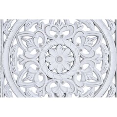 Dekoratīvās figūriņas DKD Home Decor Metāls MDF Balts Mandala (23 x 6 x 31 cm) cena un informācija | Interjera priekšmeti | 220.lv