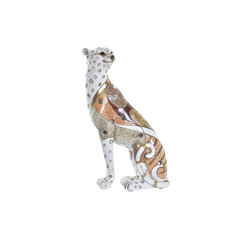 Dekoratīvās figūriņas DKD Home Decor Oranžs Balts Leoparda Sveķi (15 x 8 x 25 cm) cena un informācija | Interjera priekšmeti | 220.lv