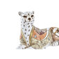 Dekoratīvās figūriņas DKD Home Decor Oranžs Balts Leoparda Sveķi (24 x 10 x 12 cm) cena un informācija | Interjera priekšmeti | 220.lv