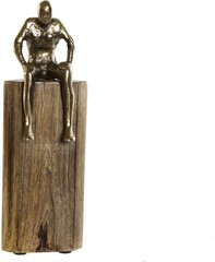 Dekoratīvās figūriņas DKD Home Decor Stumbrs Bronza Alumīnijs Mango koks Personas Moderns (9 x 9 x 26 cm) cena un informācija | Interjera priekšmeti | 220.lv