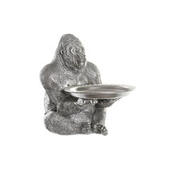 Dekoratīvās figūriņas DKD Home Decor Sudrabains Sveķi Gorilla (38 x 55 x 52 cm) cena un informācija | Interjera priekšmeti | 220.lv