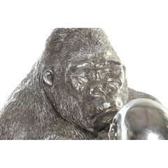 Dekoratīvās figūriņas DKD Home Decor Sudrabains Sveķi Gorilla (38,5 x 33 x 43,5 cm) cena un informācija | Interjera priekšmeti | 220.lv