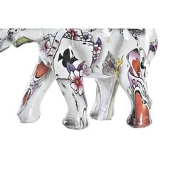 Декоративная фигура DKD Home Decor Слон, белая смола, разноцветная (11 x 5 x 9 см) цена и информация | Детали интерьера | 220.lv