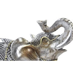 Декоративная фигура DKD Home Decor Слон, серебристая позолоченная смола (22.5 x 10.7 x 21.5 см) (2 шт.) цена и информация | Детали интерьера | 220.lv