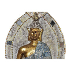 Декоративная фигура DKD Home Decor, синяя, позолоченный Будда, смола (12.3 x 7.7 x 21.5 см) (2 шт.) цена и информация | Детали интерьера | 220.lv