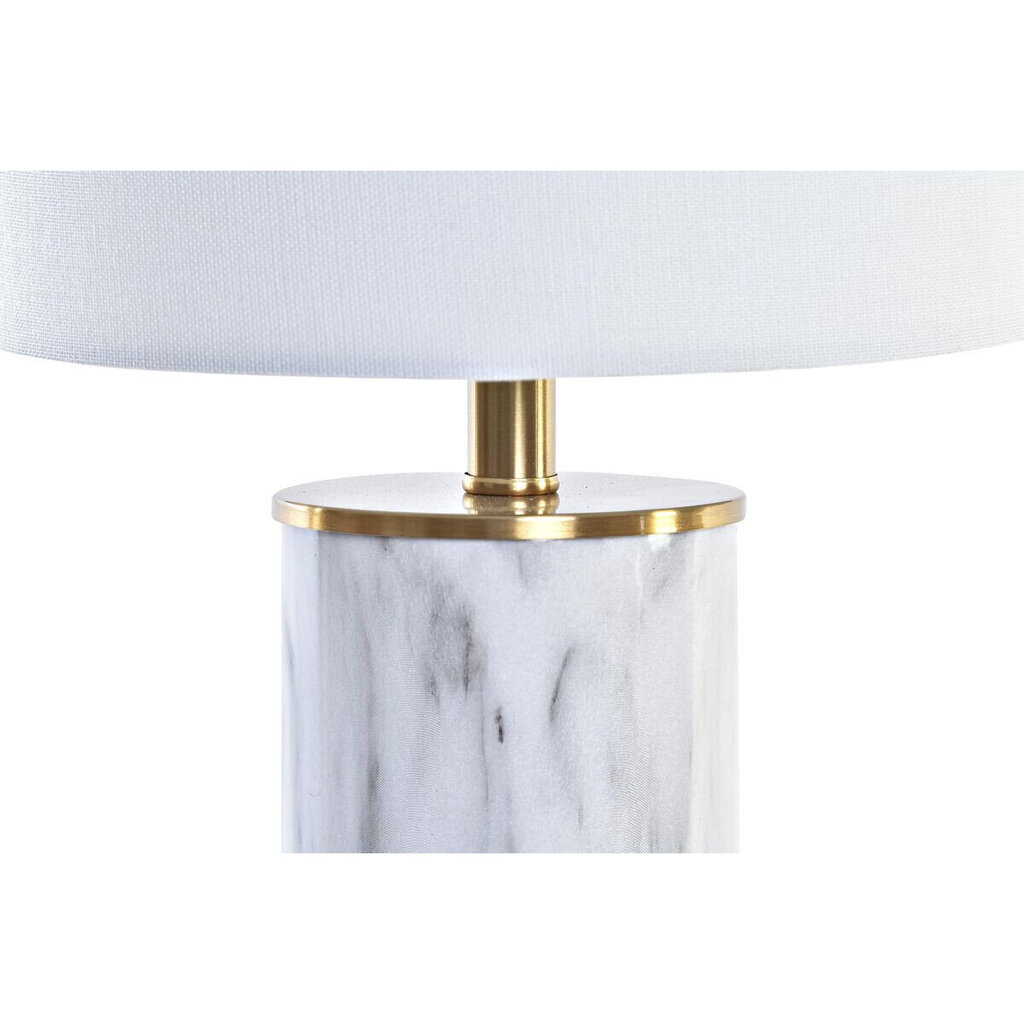 Galda lampa DKD Home Decor Bronza Balts 220 V 50 W Moderns (23 x 23 x 47 cm) cena un informācija | Galda lampas | 220.lv
