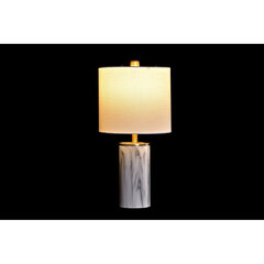 Galda lampa DKD Home Decor Bronza Balts 220 V 50 W Moderns (23 x 23 x 47 cm) cena un informācija | Galda lampas | 220.lv
