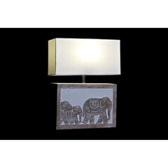 Galda lampa DKD Home Decor Brūns Balts 220 V 50 W Indietis (33 x 12 x 41 cm) цена и информация | Настольные лампы | 220.lv