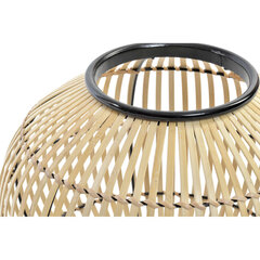 Galda lampa DKD Home Decor Melns Metāls Brūns Bambuss (36 x 36 x 37 cm) cena un informācija | Griestu lampas | 220.lv