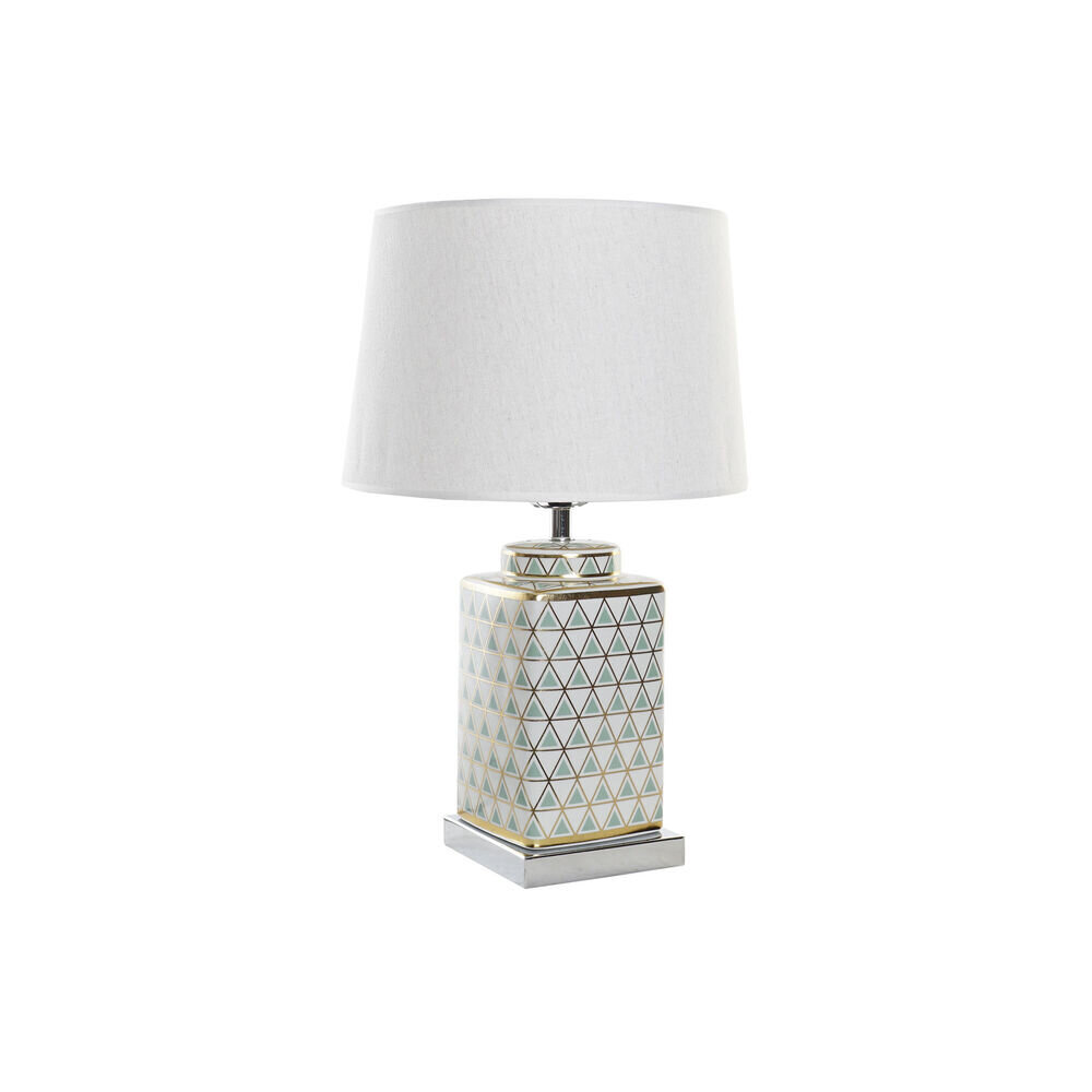 Galda lampa DKD Home Decor Mozaīkas Porcelāns Bronza Poliesters Piparmētra 220 V 60 W (35 x 35 x 57 cm) цена и информация | Galda lampas | 220.lv