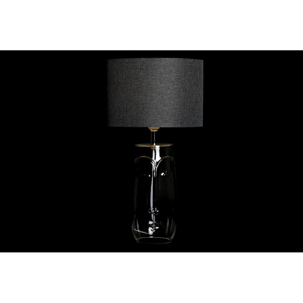 Galda lampa DKD Home Decor Seja Caurspīdīgs Balts Gaiši pelēks Moderns (2 gb.) (30 x 30 x 54 cm) cena un informācija | Galda lampas | 220.lv