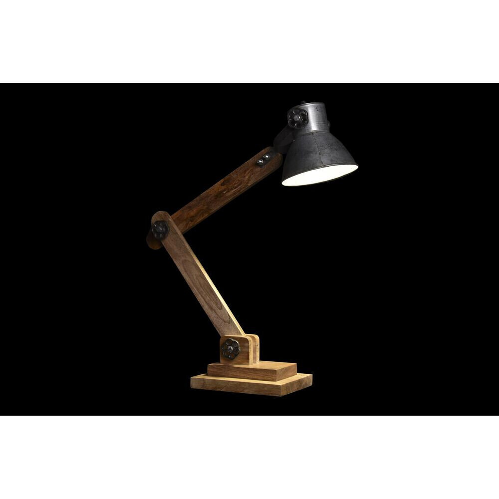 Galda lampa DKD Home Decor Sudrabains Brūns 220 V 50 W (50 x 15 x 65 cm) cena un informācija | Galda lampas | 220.lv