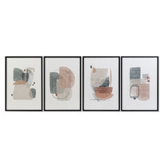 Glezna DKD Home Decor Abstrakts (40 x 3 x 60 cm) (4 gb.) cena un informācija | Gleznas | 220.lv