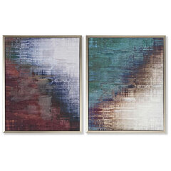 Glezna DKD Home Decor Abstrakts (43 x 2,5 x 53 cm) (2 gb.) cena un informācija | Gleznas | 220.lv