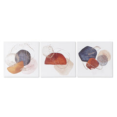 Glezna DKD Home Decor Abstrakts (50 x 1.8 x 50 cm) (3 pcs) cena un informācija | Gleznas | 220.lv