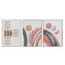 Glezna DKD Home Decor Abstrakts (52.5 x 3.5 x 72 cm) (3 pcs) cena un informācija | Gleznas | 220.lv