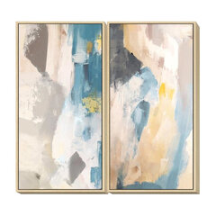 Glezna DKD Home Decor Abstrakts (60 x 4 x 120 cm) (2 pcs) cena un informācija | Gleznas | 220.lv
