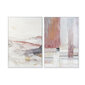 Glezna DKD Home Decor Abstrakts (82,5 x 4,5 x 122,5 cm) (2 gb.) cena un informācija | Gleznas | 220.lv