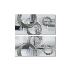 Glezna DKD Home Decor Abstrakts Moderns (120 x 2,8 x 60 cm) (2 gb.) cena un informācija | Gleznas | 220.lv