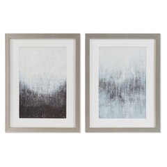 Glezna DKD Home Decor Abstrakts Moderns (30 x 2 x 40 cm) (2 gb.) cena un informācija | Gleznas | 220.lv